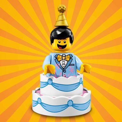 LEGO Minifigure-Birthday Cake Guy-Collectible Minifigures / Series 18-COL18-10-Creative Brick Builders